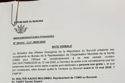 WHO Burundi