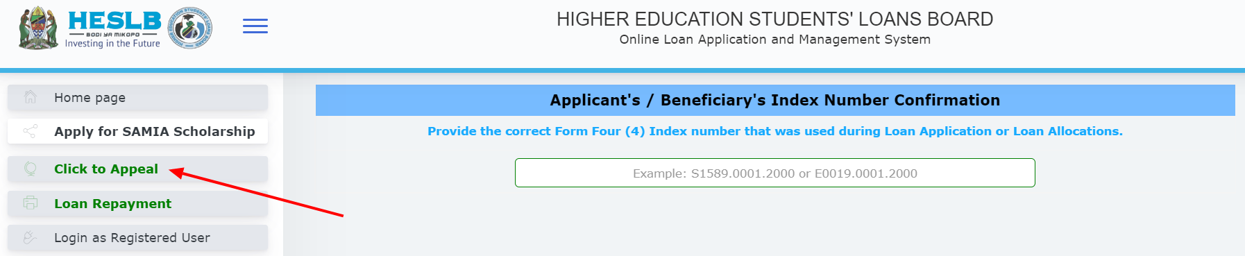 Steps To Follow Fill Out The Heslb Loan Appeal Form:-