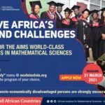 AIMS 2021 Master’s degree in mathematical sciences Scholarships Fully Funded