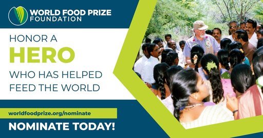 World Food Prize 2022 ($250,000 Prize) 