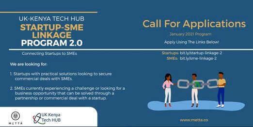 UK-KENYA TECH HUB Startup-SME Linkage Program 2.0