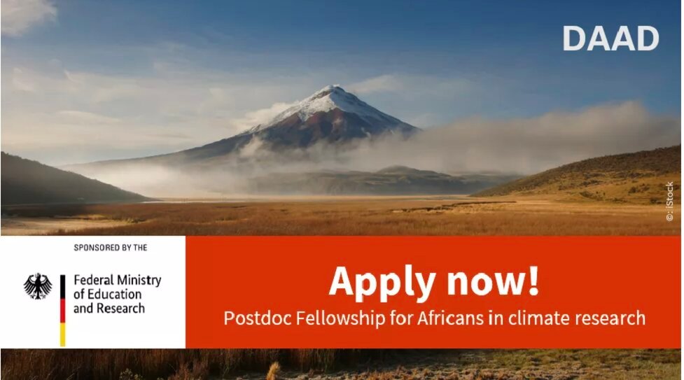 DAAD ClimapAfrica Postdoc Fellowship 2021 for Africans in Climate Research (Fully Funded)
