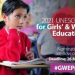 2021 unesco prize girls and womens education
