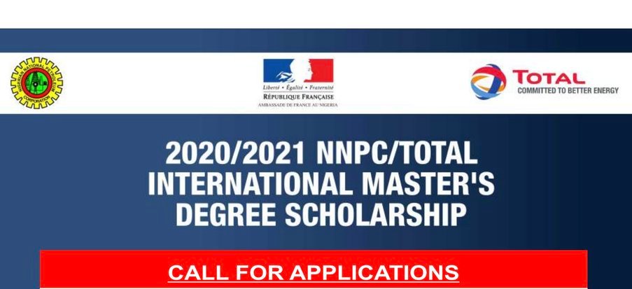 NNPC/Total International Master’s Degree Scholarships 2021/2022