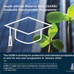 South African Reserve Bank (SARB) Graduate Development Programme 2022