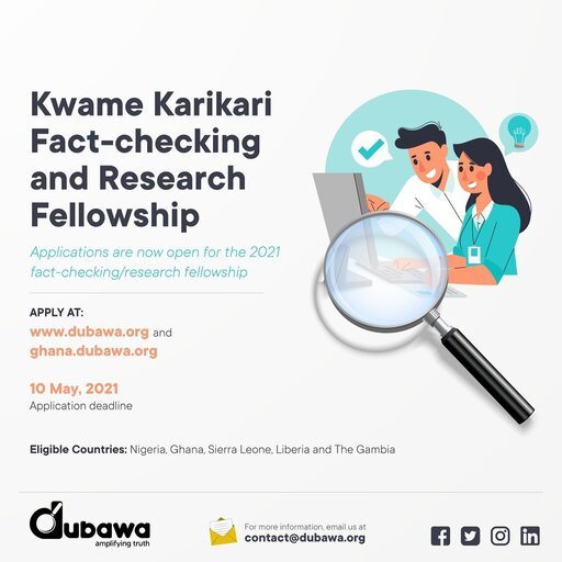Kwame Karikari Fact-Checking and Research Fellowship 2021