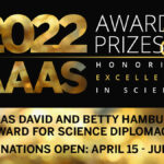 AAAS David and Betty Hamburg Award for Science Diplomacy 2021