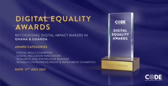 Coalition for Digital Equality CODE Digital Equality Awards 2021