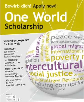 AAI One World Scholarship Austria 2021