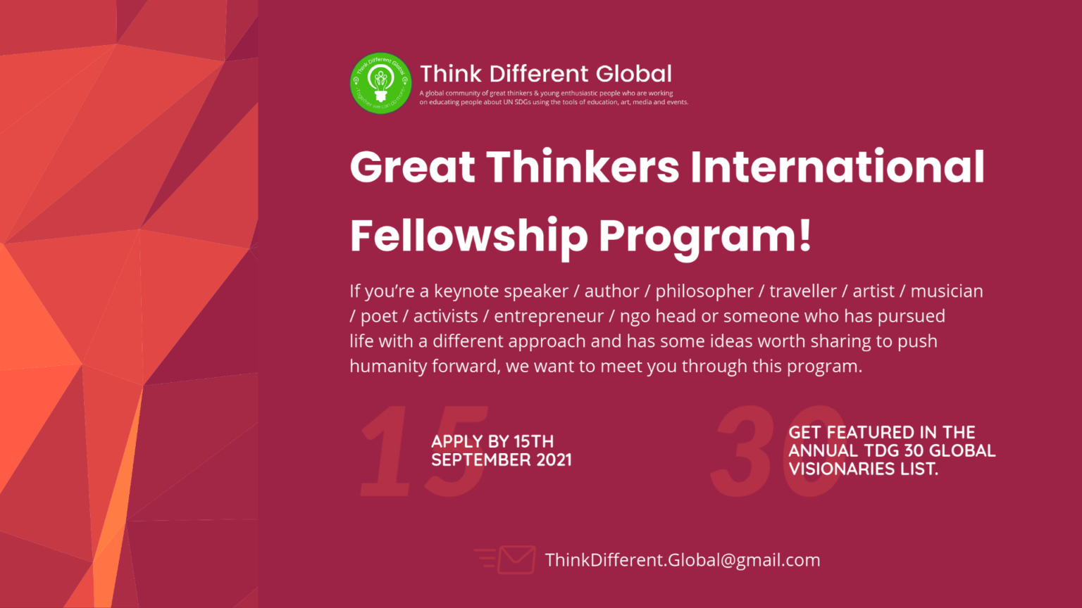 Great Thinkers International Fellowship Program
