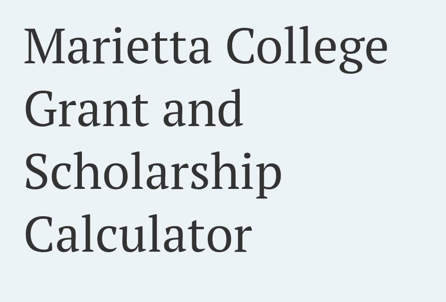 Marietta College Grant and Scholarship to Study in USA