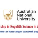 Australian National University Scholarship in Regolith Science