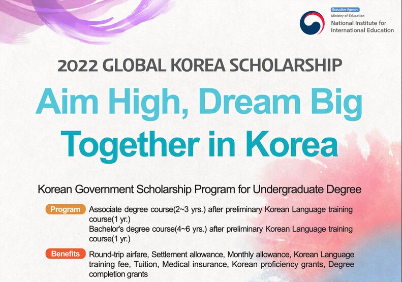 Korean Government Scholarship Program 2022…hip-program-2022/