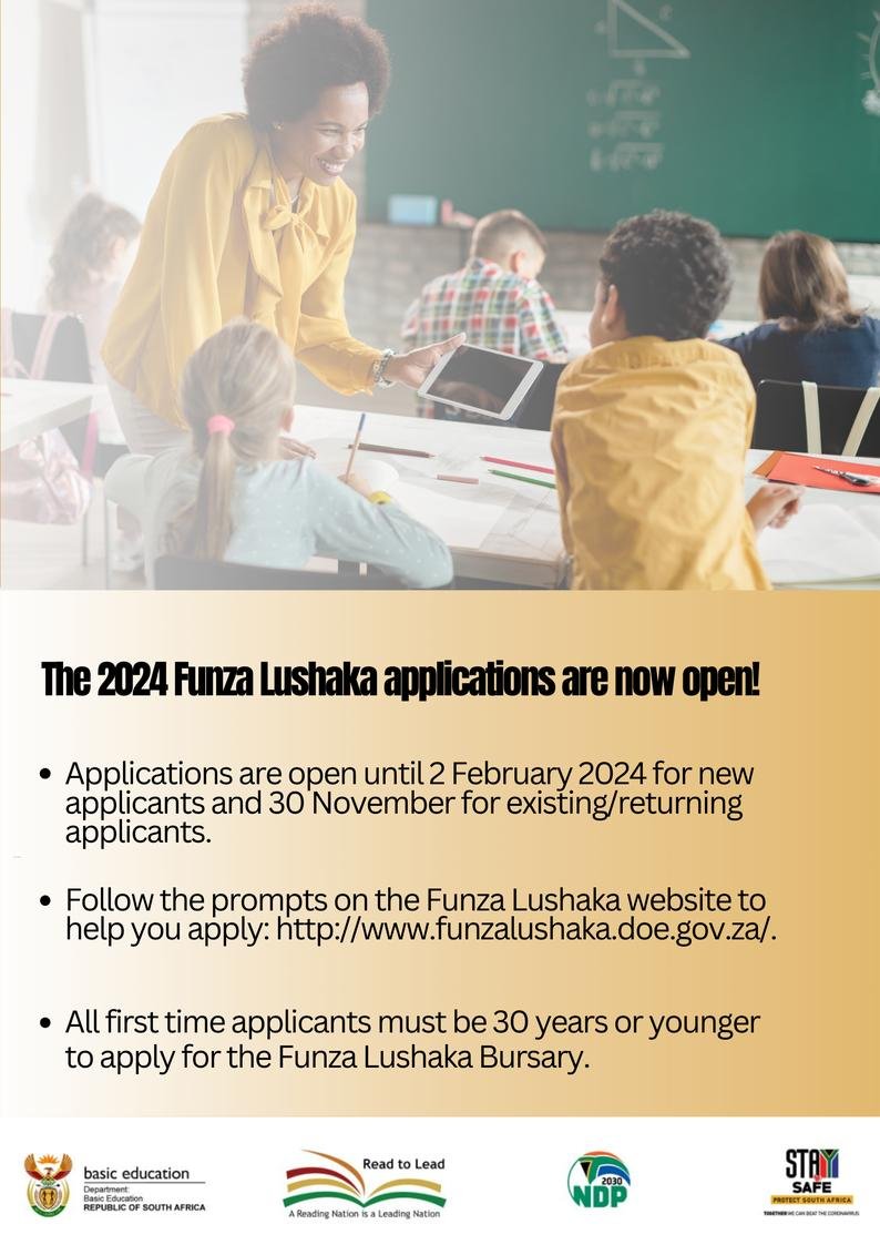 Funza Lushaka Bursary Application For 2024