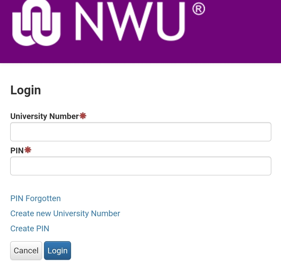 NWU Application Status 2022 / 2023