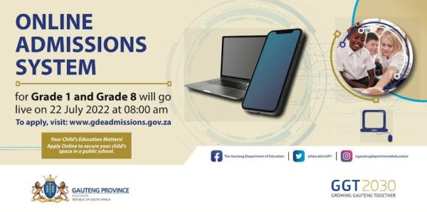 Gauteng Online Application 2023 GDE Grade 8 Registration 2023/2024 Online Late Application