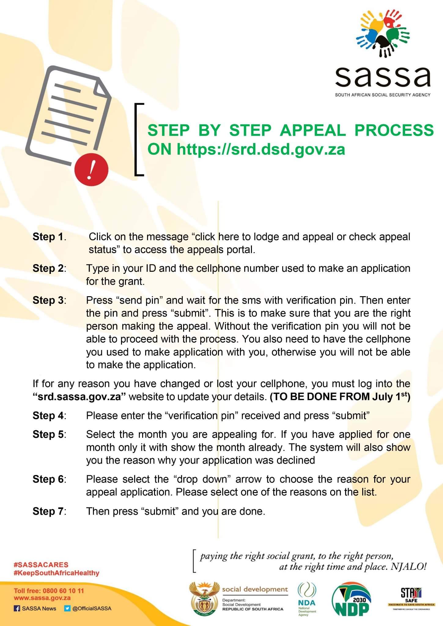 SASSA Appeal Process