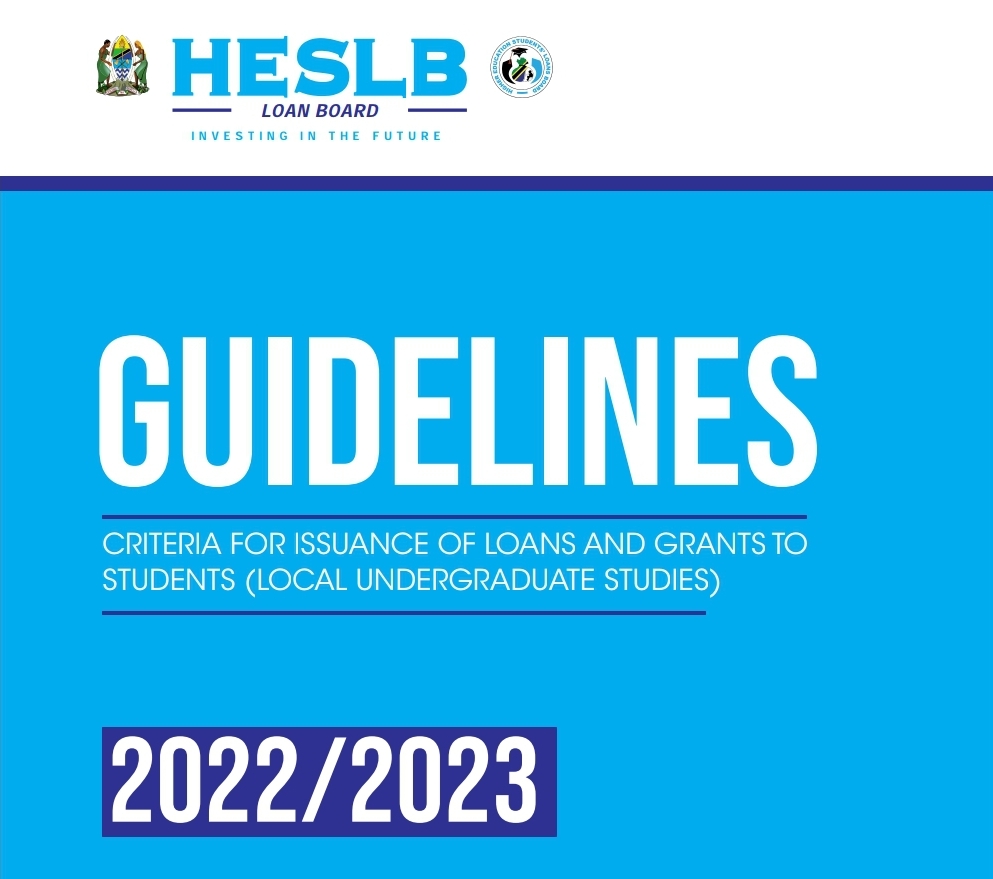 HESLB Muongozo wa kuomba mkopo 2022/2023 | HESLB Guidelines And Criteria Loan Application