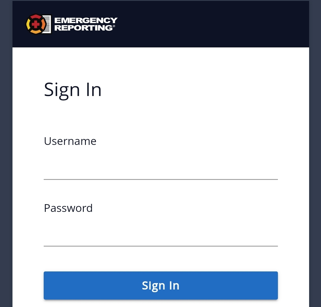 Emergency Report Login | https://secure.emergencyreporting.com/
