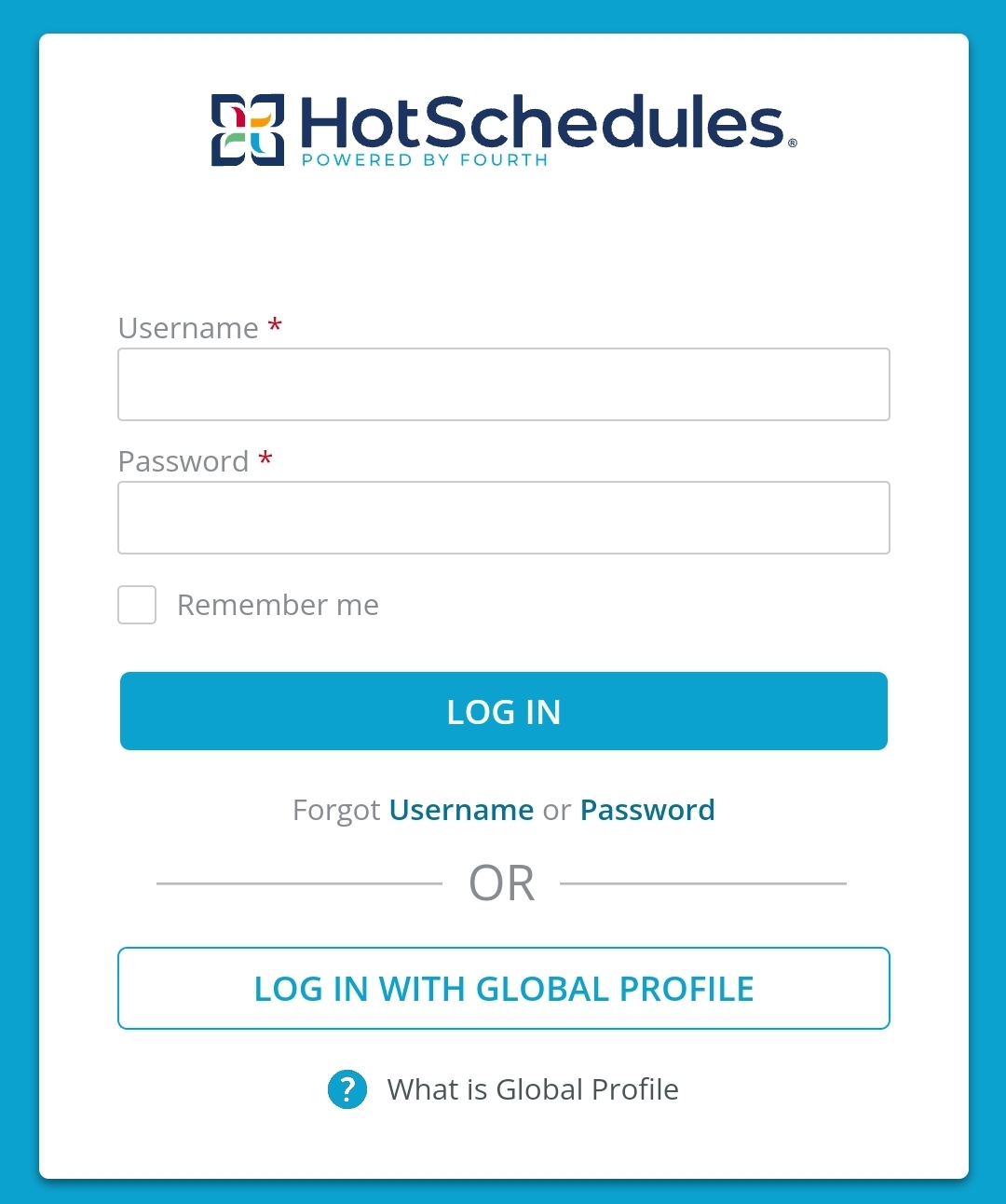 hot schedules sign up