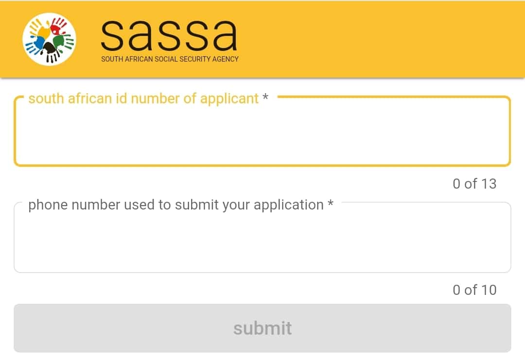 SASSA R350 Grant Application Status Check