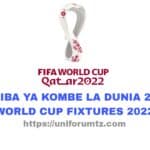 Ratiba Ya Kombe La Dunia 2022 (World Cup Fixtures 2022)