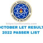 October LET Result 2022