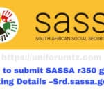 How to submit SASSA r350 grant Banking Details –Srd.sassa.gov.za
