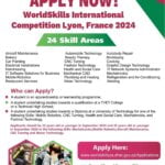 47th WorldSkills International Competition (Apply Now)