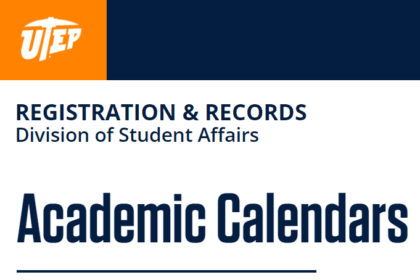 UTEP Academic Calendar 2023