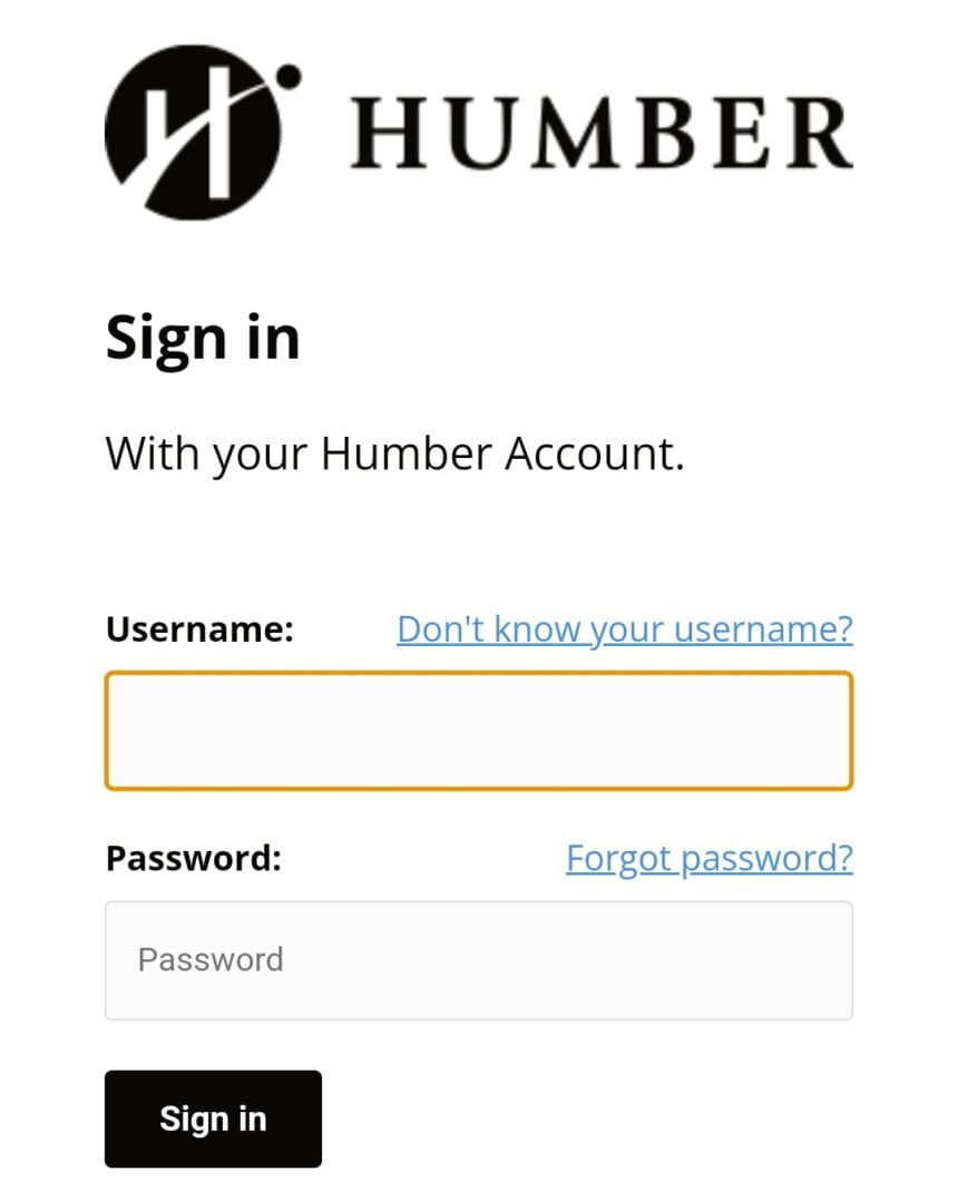 Myhumber Login