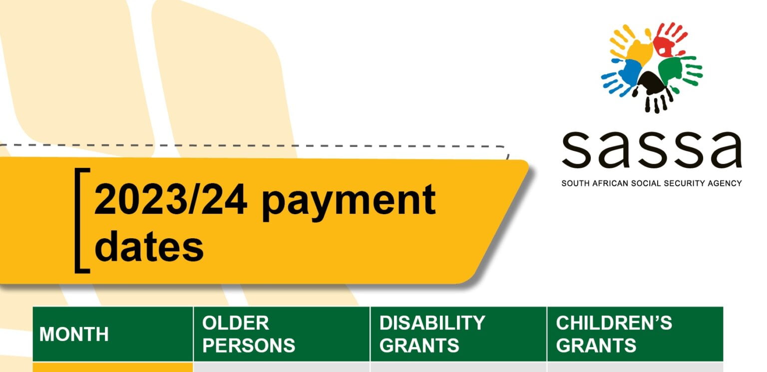 SASSA Payment Dates for 2023