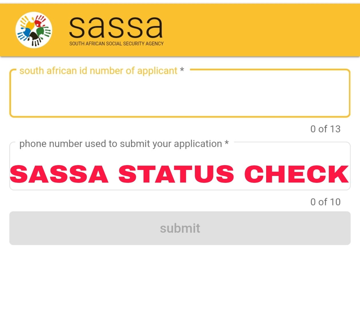 SASSA Status Check