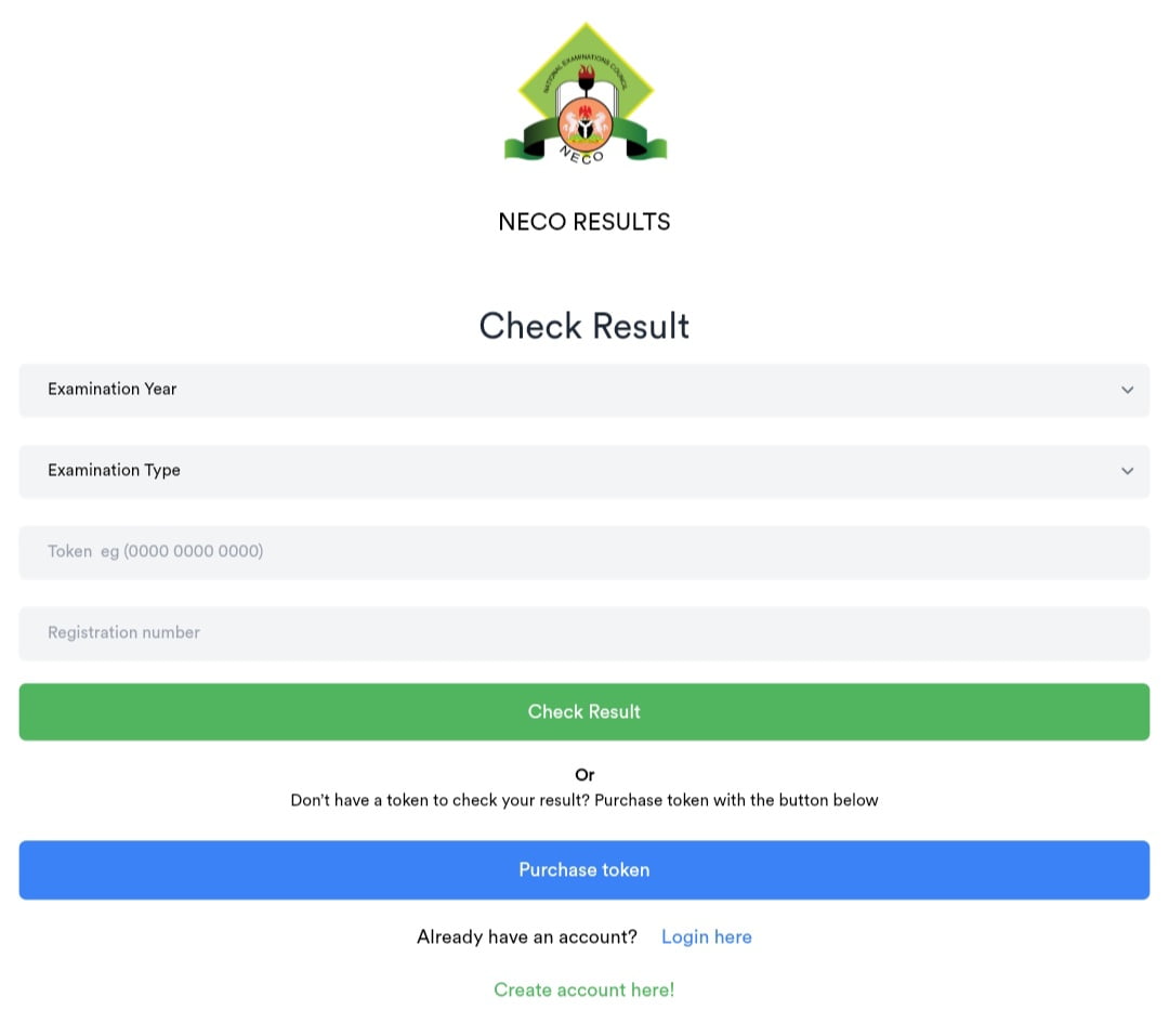 NECO SSCE Results, NECO Results Checking Portal