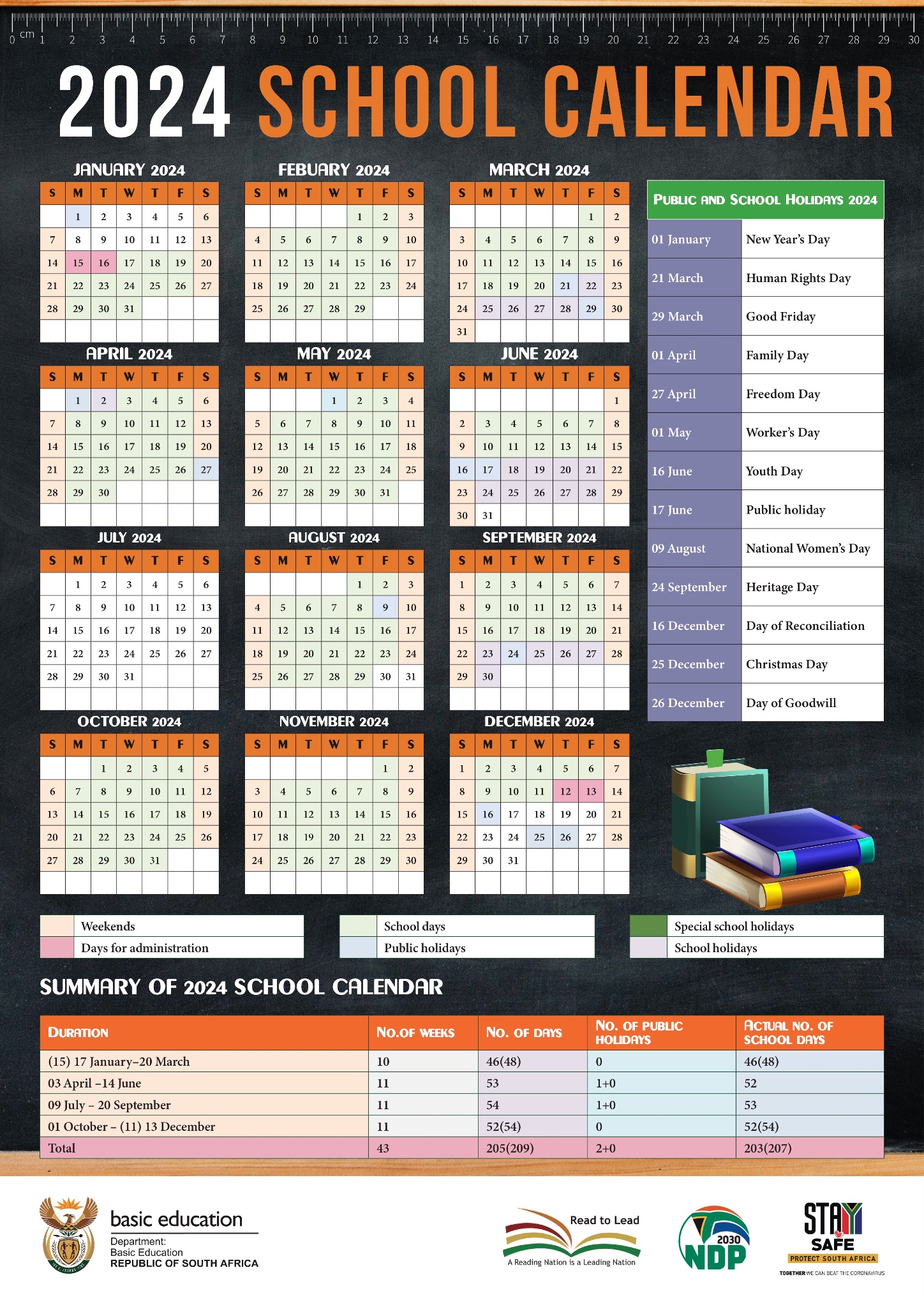 Inland Provinces School Calendar 2024