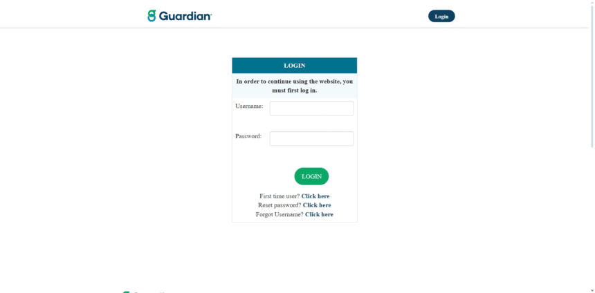 DentalExchange GuardianDirect Login