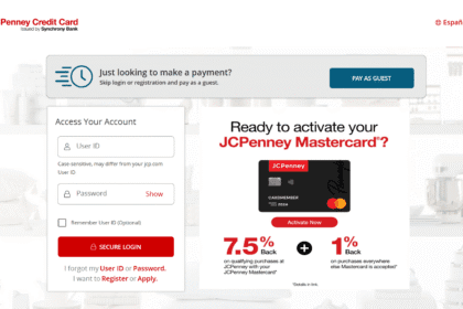 J C P Credit Card Login