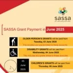 SASSA Grant Payment Dates June 2025