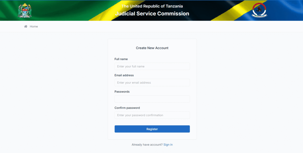 Judicial Service Commission - Ajira Online Application Form