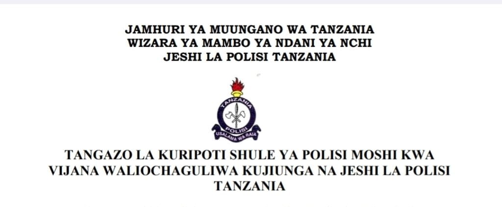 PDF Majina Kuitwa Mafunzo Polisi (Ajira Mpya)