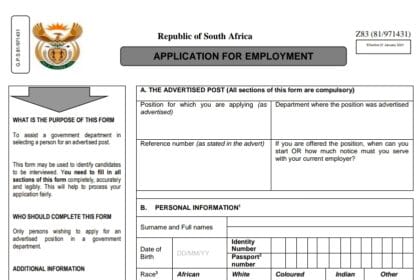 New Z83 Form Download (Official PDF)