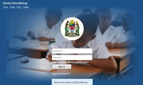 Sensa Elimu Msingi TAMISEMI