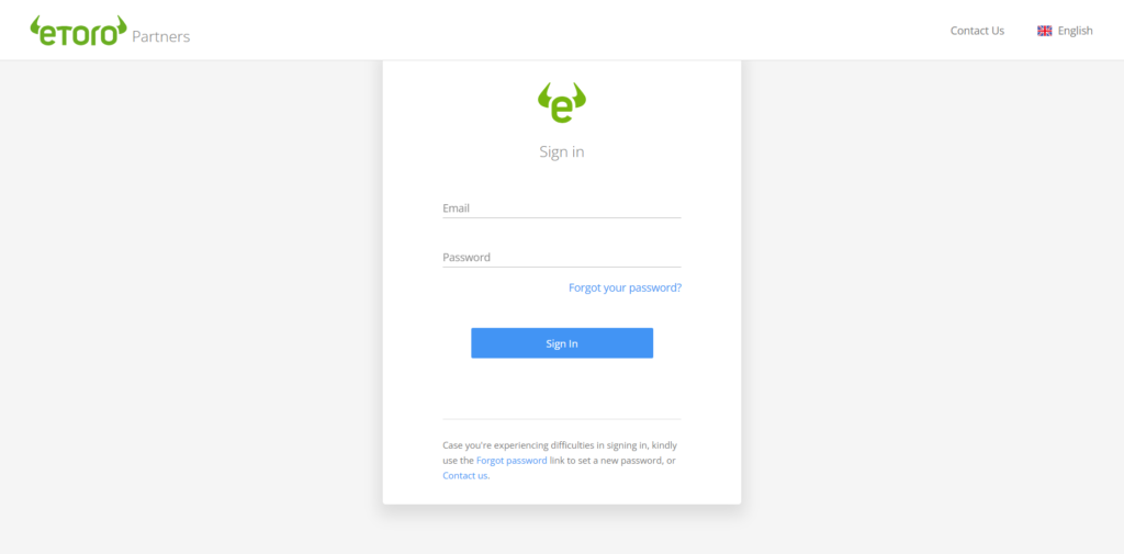 Etoro Affiliate Login