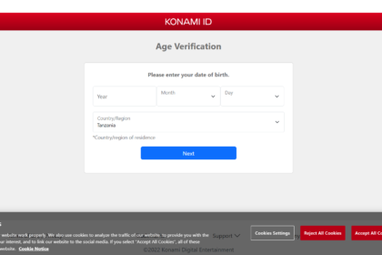 Konami Login Register